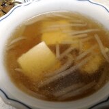 もやしと豆腐の和風スープ